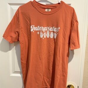 Comfort Colors Unisex Sign Language Interpreter Tee